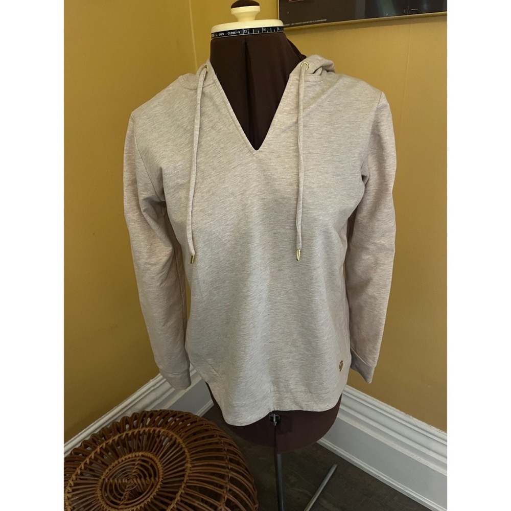 Michael by Michael Kors Cream Hooded Sweater
